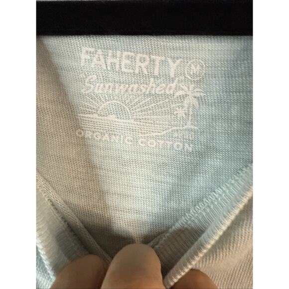 Evereve Unwashed Slub Muscle Tank, Medium, Skyblue - Picture 3 of 5